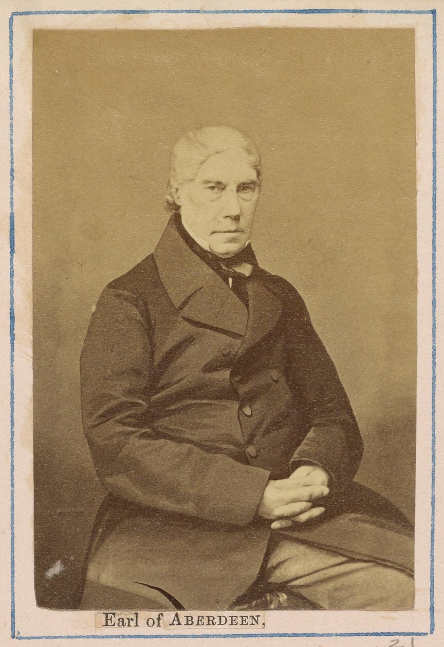[George Hamilton Gordon, 4º Conde de Aberdeen] de John Jabez Edwin Mayall