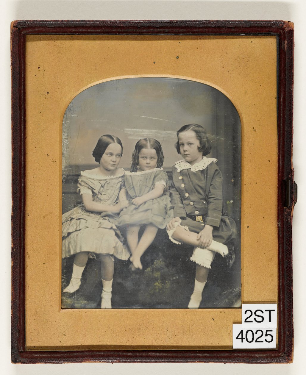 Retrato de tres niños de John Jabez Edwin Mayall