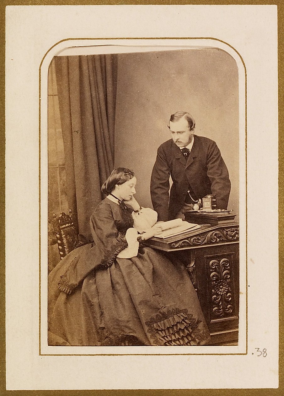 El príncipe y la princesa Luis de Hesse de John Jabez Edwin Mayall