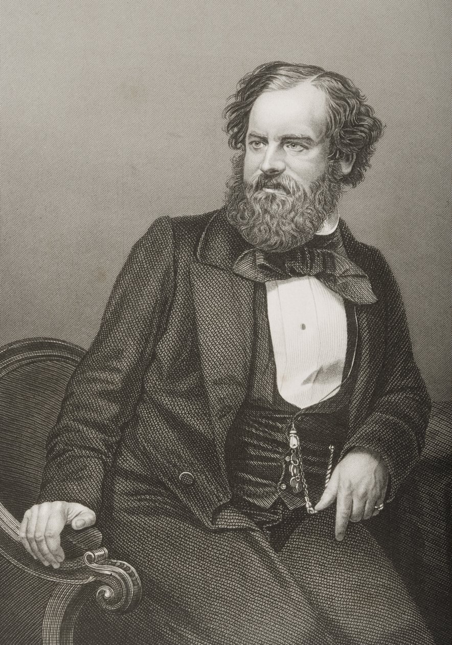 Albert Smith (1816-60) grabado por D.J. Pound a partir de una fotografía, de 