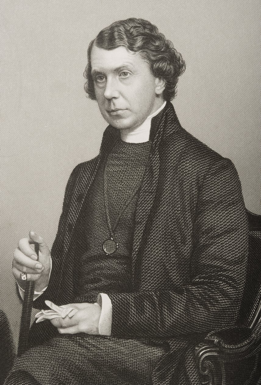 Archibald Campbell Tait (1811-82) grabado por D.J. Pound a partir de una fotografía, de 