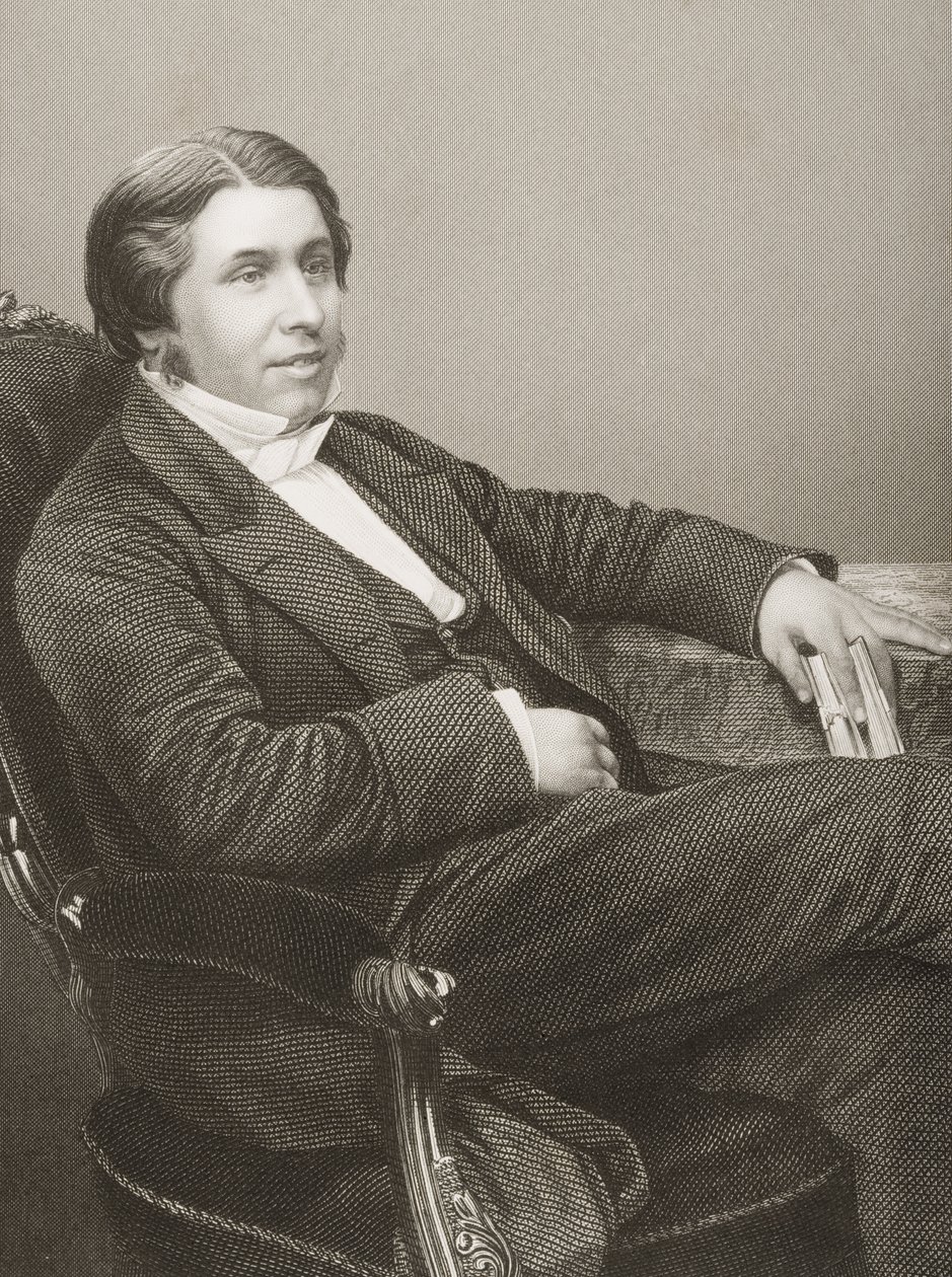 Charles Haddon Spurgeon (1834-92) (grabado por D.J. Pound de una fotografía, de 