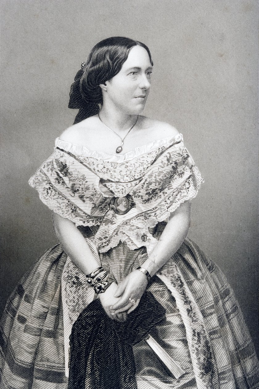 Clara Novello (1818-1908) grabado por D.J. Pound a partir de una fotografía, de 