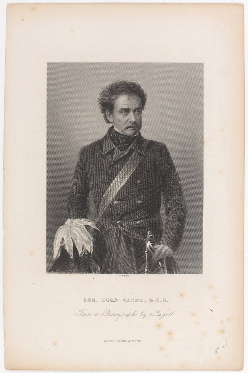 General Lord Clyde, G.C.B., circa 1856 de John Jabez Edwin Paisley Mayall