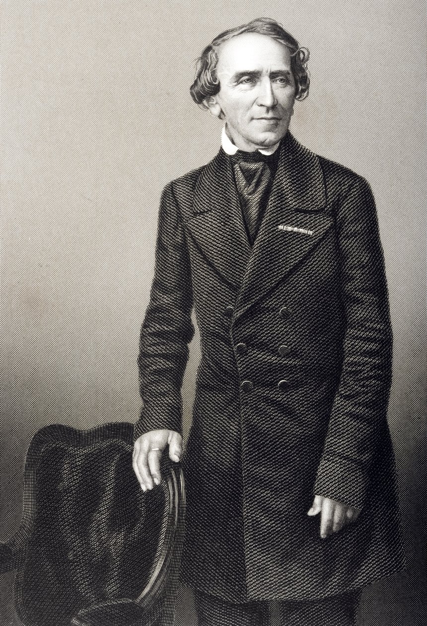 Giacomo Meyerbeer (1791-1864) grabado por D.J. Pound de una fotografía, de 