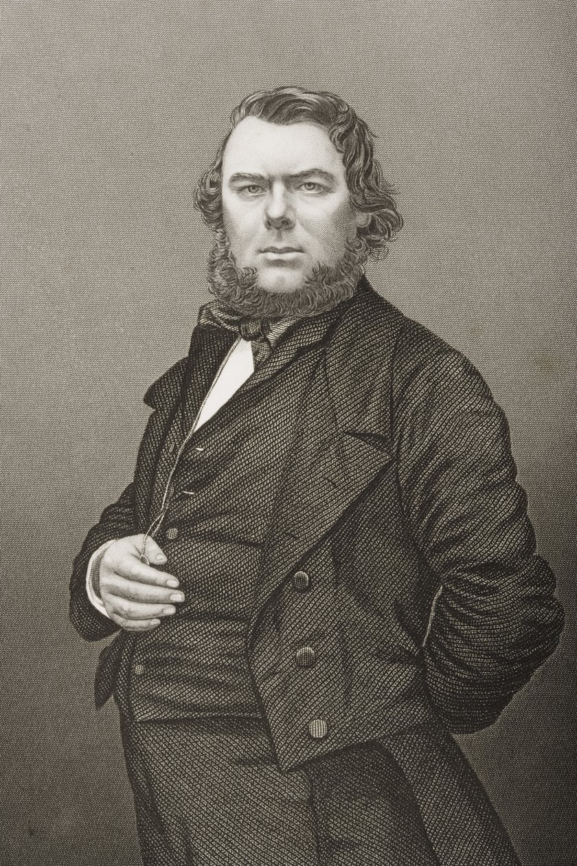 Hugh Stowell Brown (1823-86) grabado por D.J. Pound de una fotografía, de 