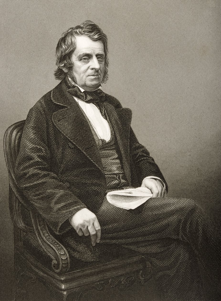 John Arthur Roebuck (1801-79) grabado por D.J. Pound a partir de una fotografía, de 