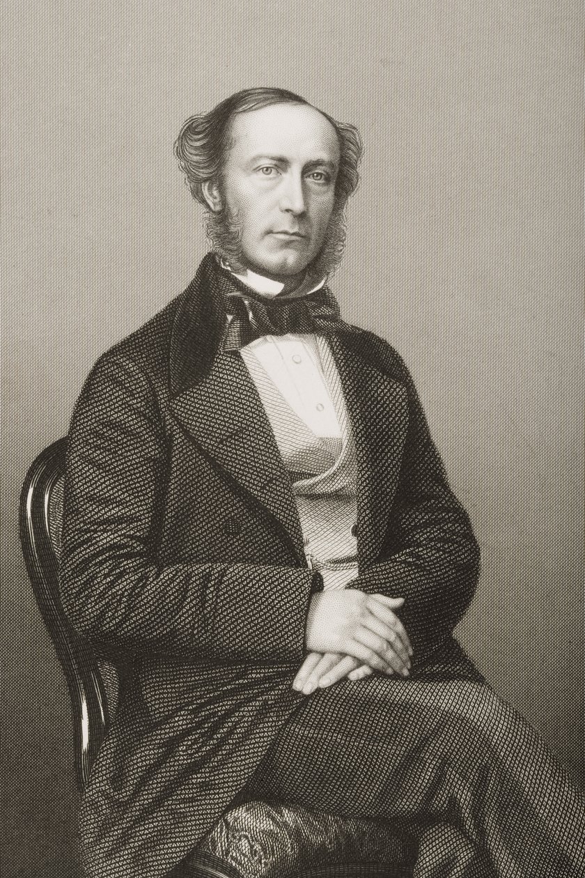 John Walter (1818-94) grabado por D.J. Pound a partir de una fotografía, de 