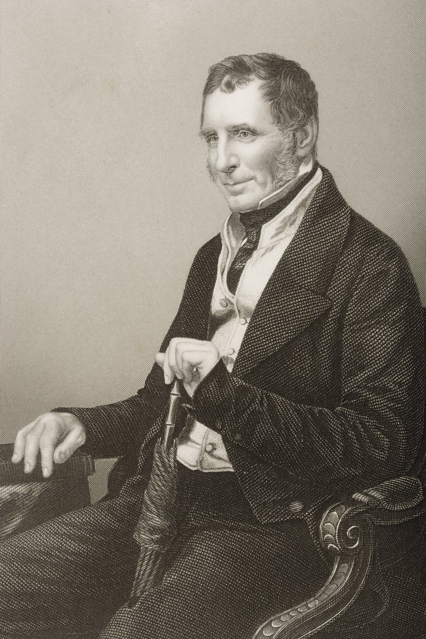 Joseph Warner Henley (1793-1884) grabado por D.J. Pound de una fotografía, de 
