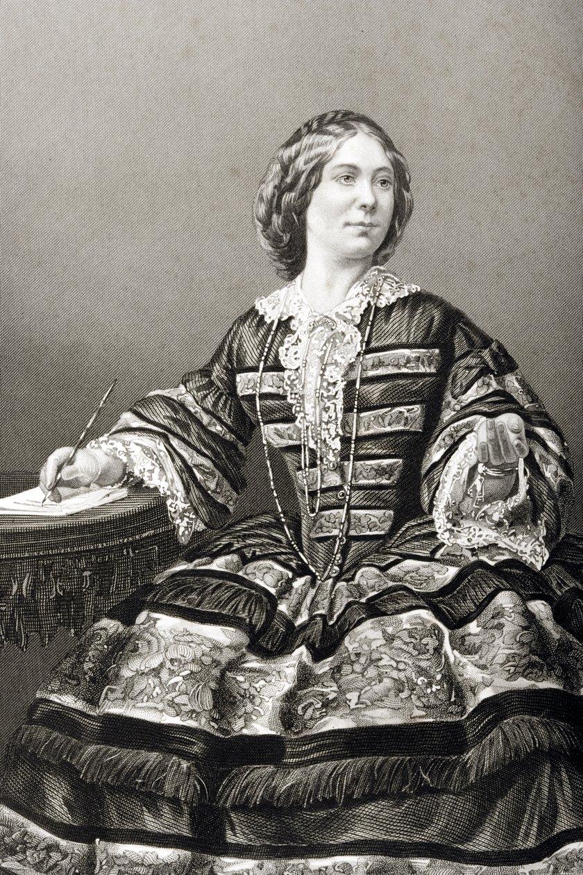 Miss Amy Sedgwick (1830-97) grabado por D.J. Pound de una fotografía, de 