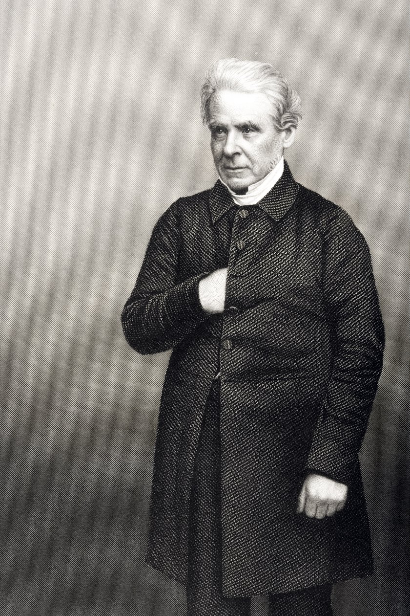 Reverendo Thomas Dale (1797-1870) grabado por D.J. Pound a partir de una fotografía, de 