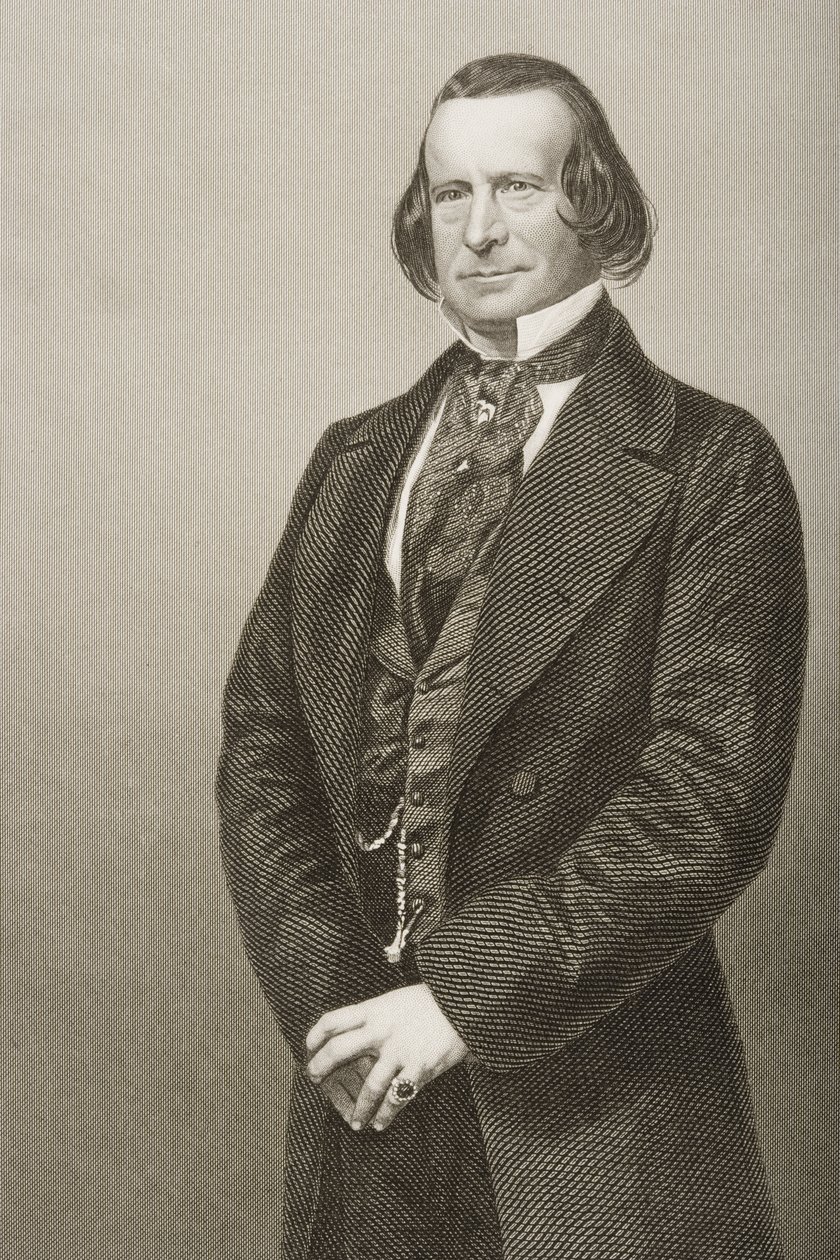 Samuel Phelps grabado por D.J. Pound a partir de una fotografía, de 