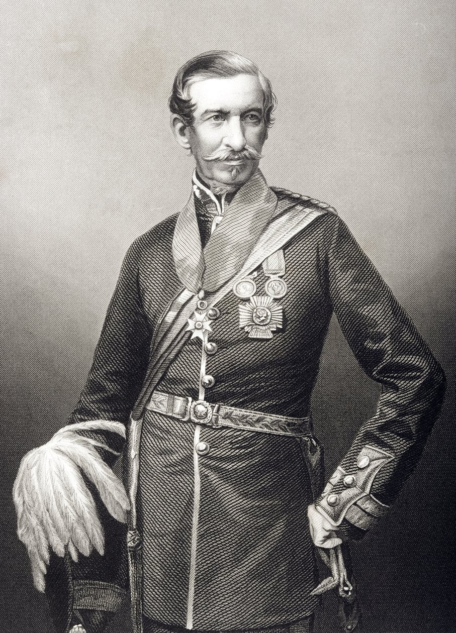 Sir Archdale Wilson (1803-74) grabado por D.J. Pound a partir de una fotografía, de 