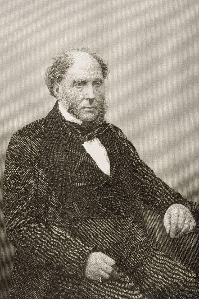 Sir Archibald Alison (1792-1867) grabado por D.J. Pound de una fotografía, de 
