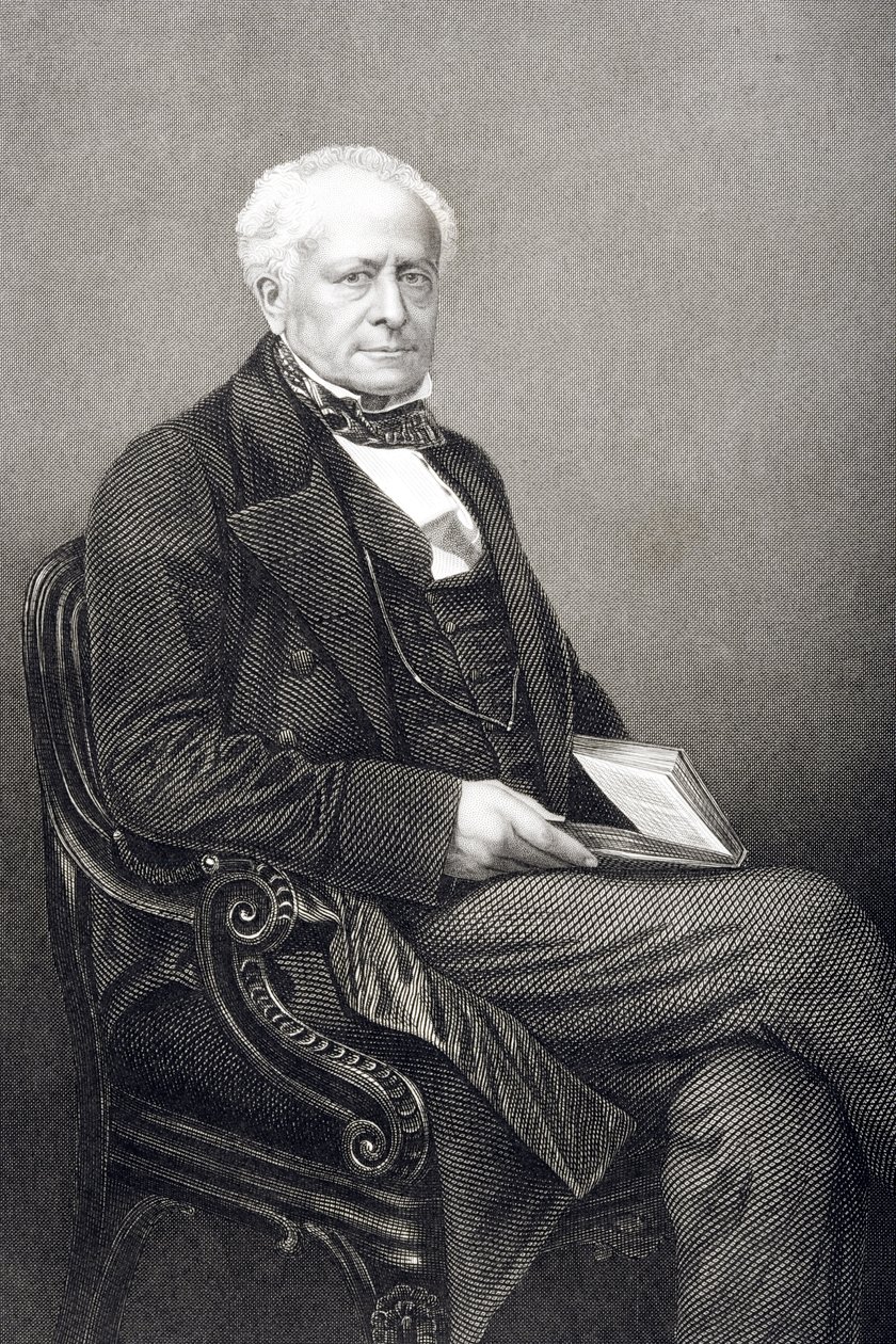 Sir Fitzroy Kelly (1796-1880) grabado por D.J. Pound de una fotografía, de 