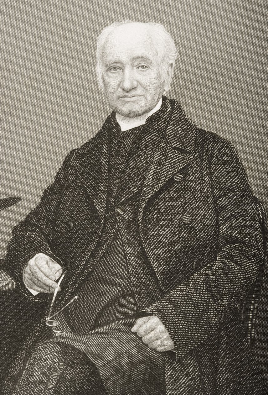 Thomas Vowler Short (1790-1872) grabado por D.J. Pound de una fotografía, de 