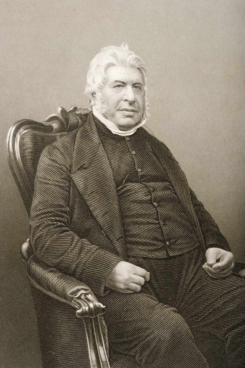 Walter Farquhar Hook (1798-1875) grabado por D.J. Pound de una fotografía, de 