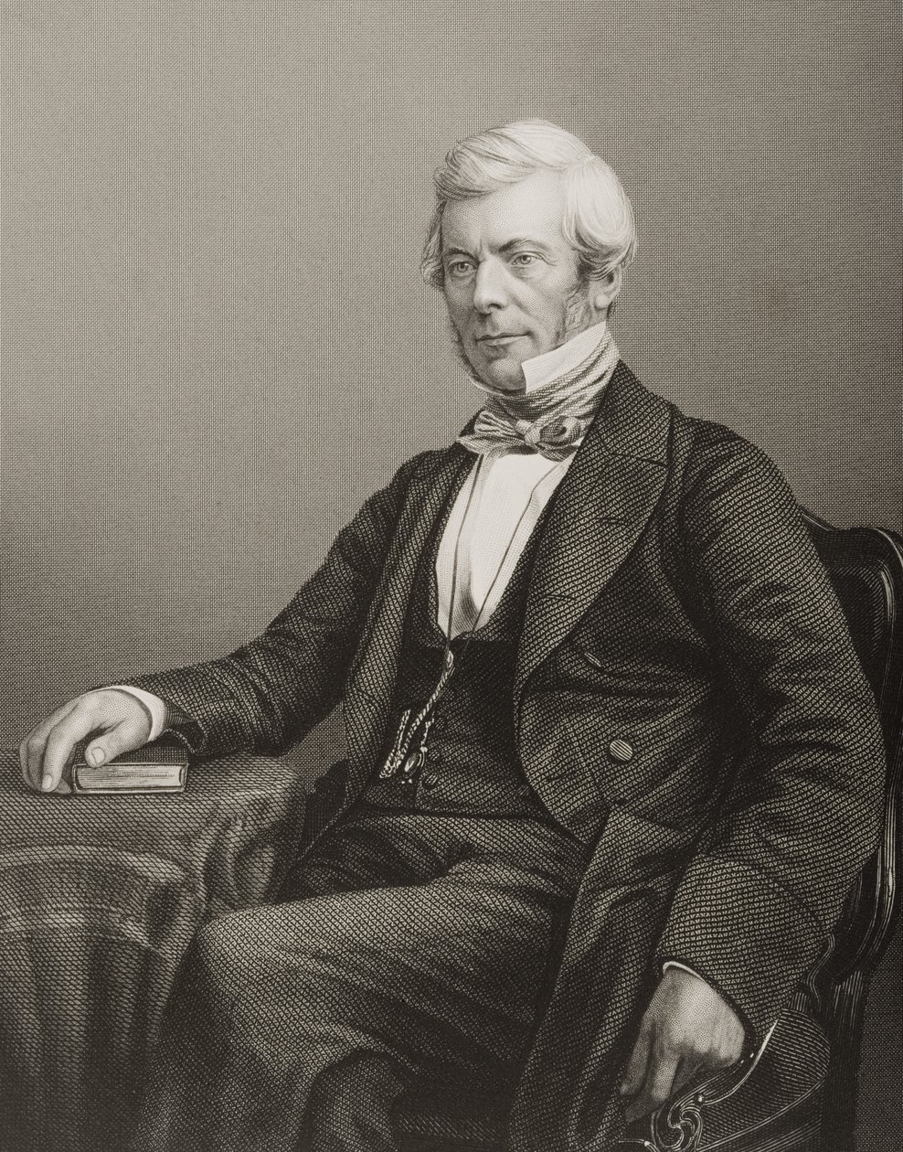 William Chambers (1800-83) grabado por D.J. Pound de una fotografía, de 