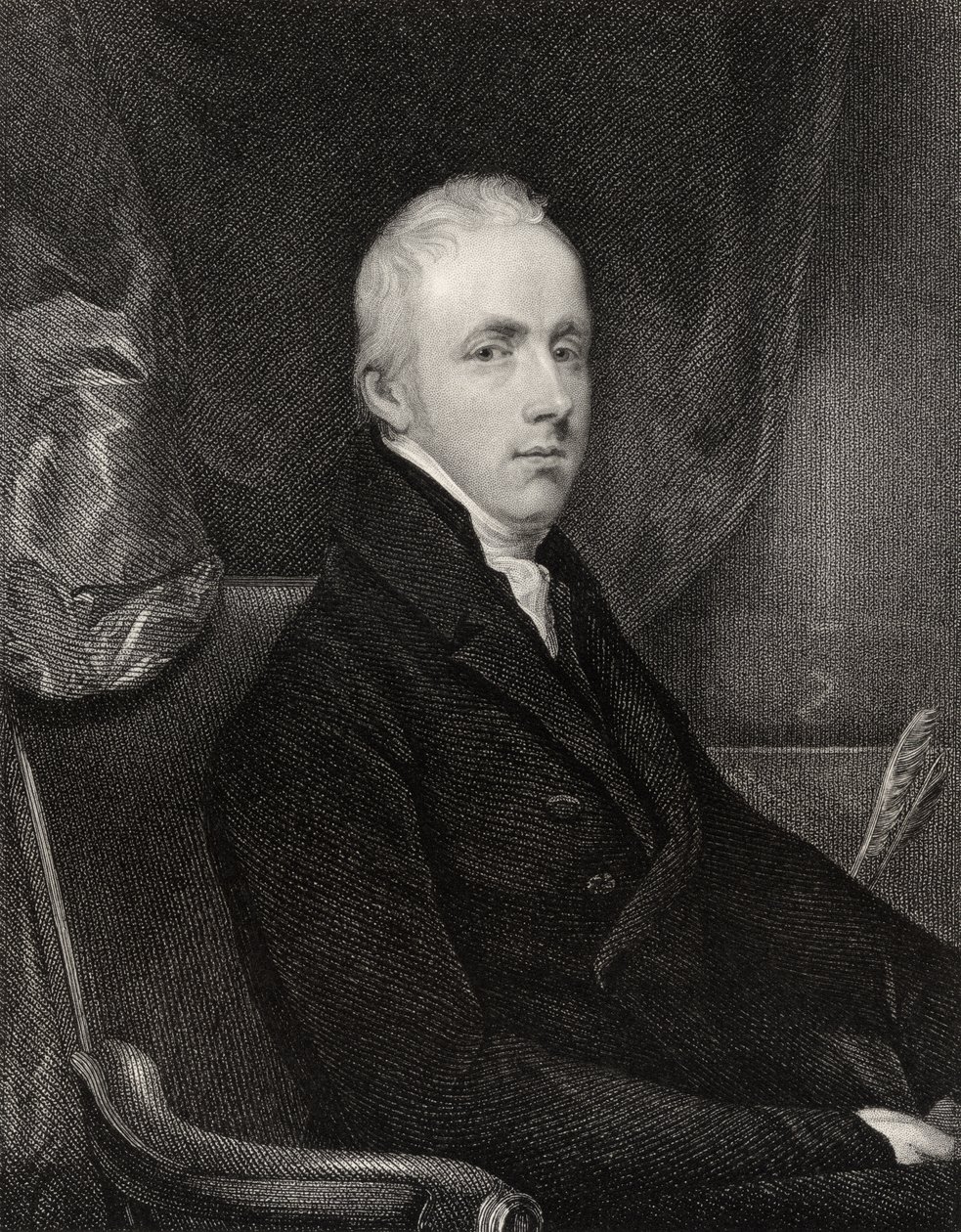 George Howard, 6º Conde de Carlisle, grabado por T.A. Dean, de 