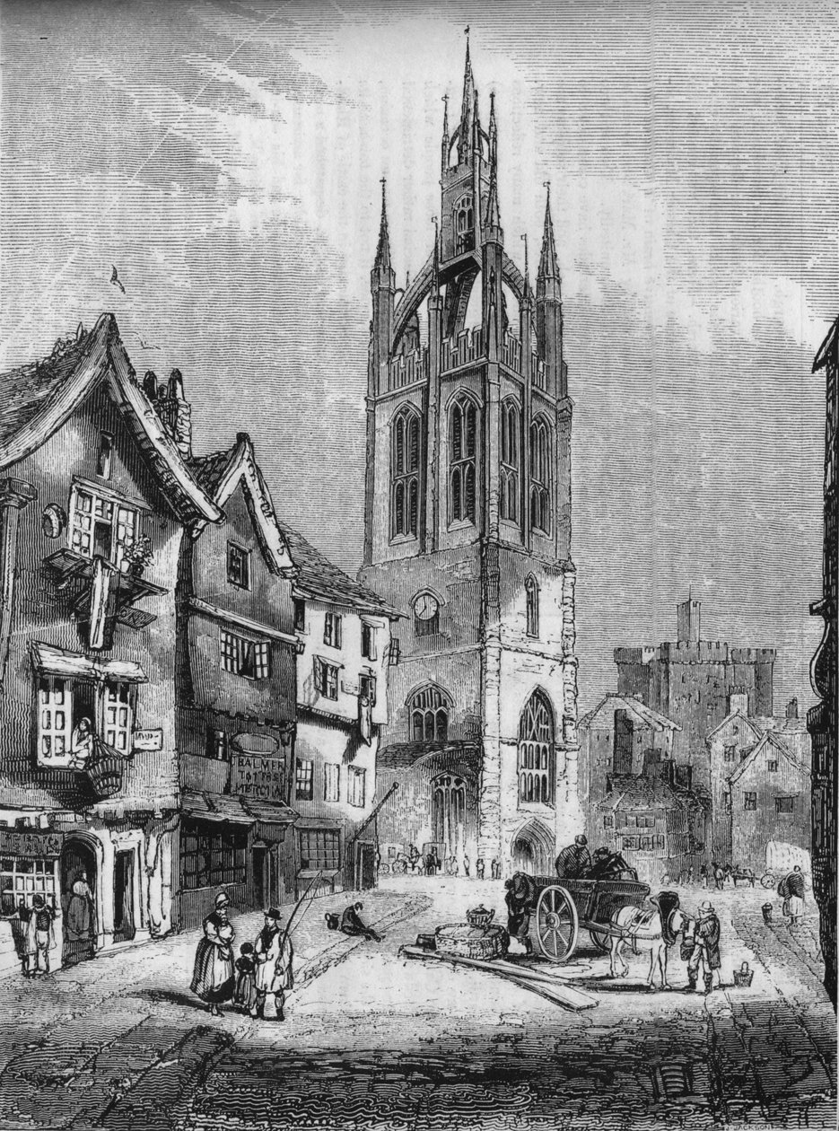 Iglesia de San Nicolás, Newcastle-upon-Tyne, 1845 de John Jackson