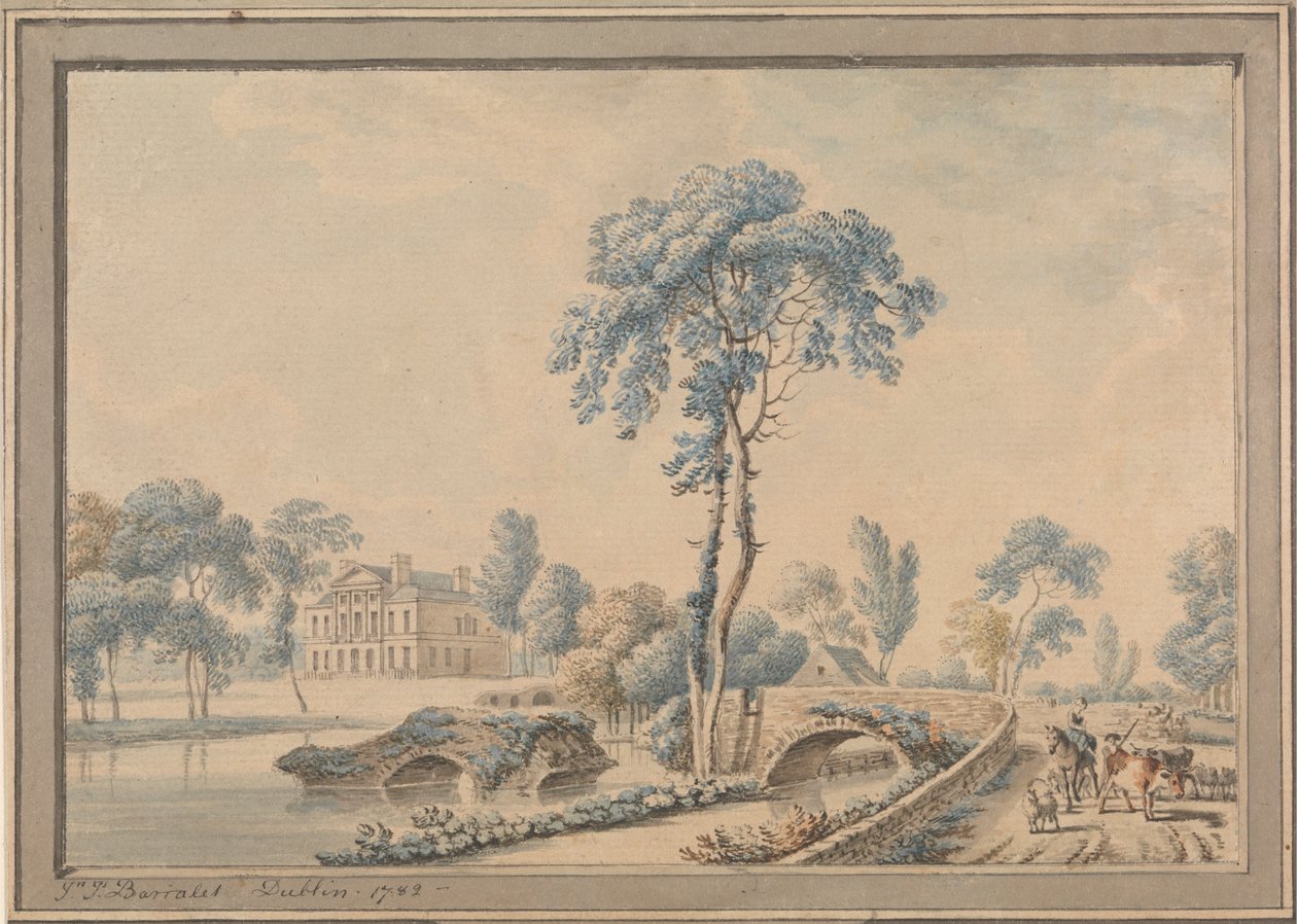 Vista de Lucan House de John James Barralet