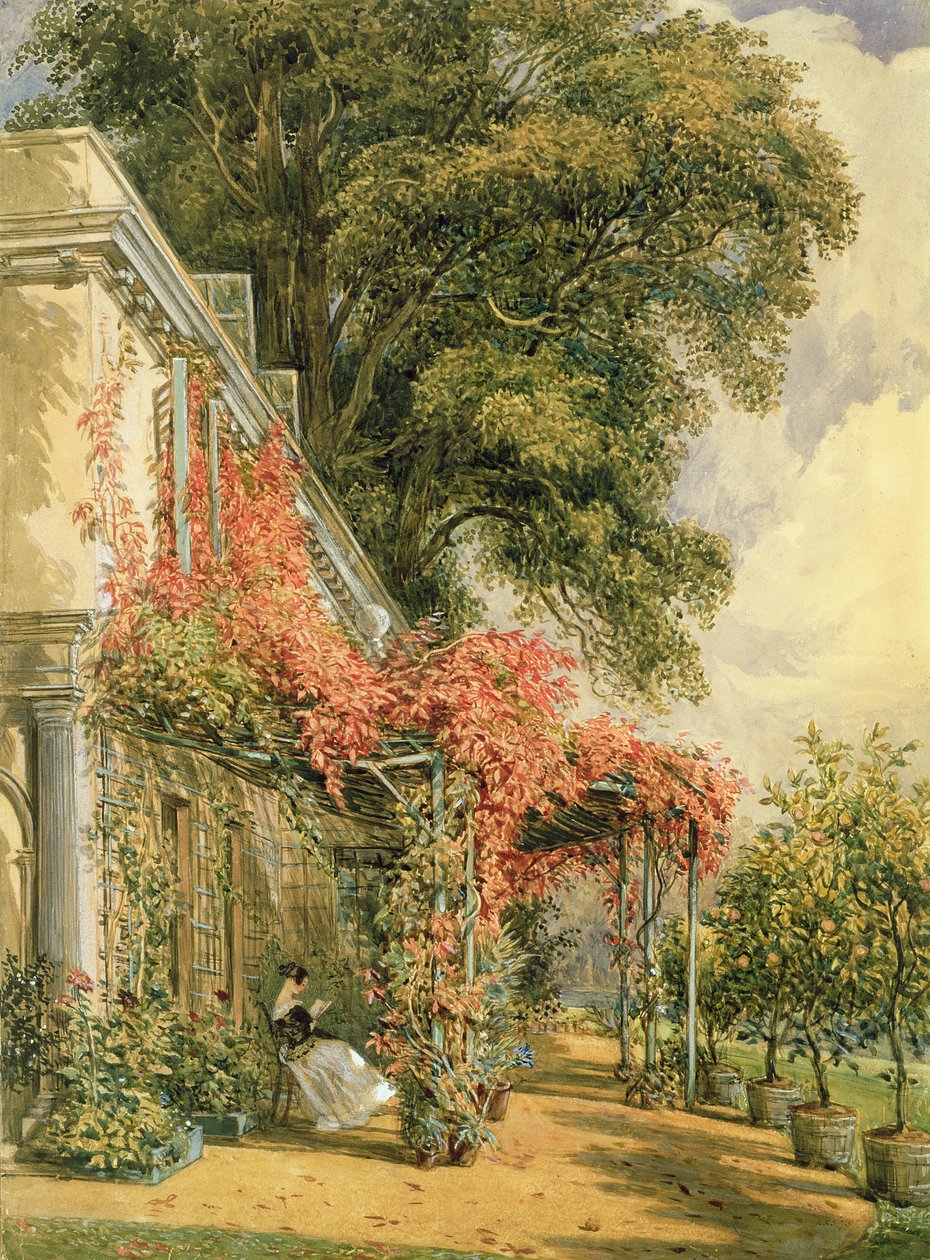 Fachada del jardín de la casa del Sr. Robert Vernon en Twickenham de John James Chalon