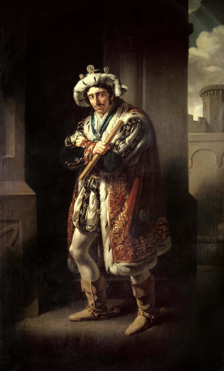 Edmund Kean (1787-1833) como Ricardo III de John James Halls