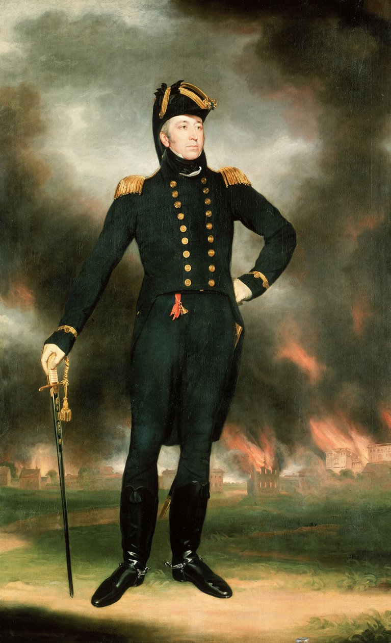 Contraalmirante Sir George Cockburn (1772-1853), c.1817 (óleo sobre lienzo) de John James Halls
