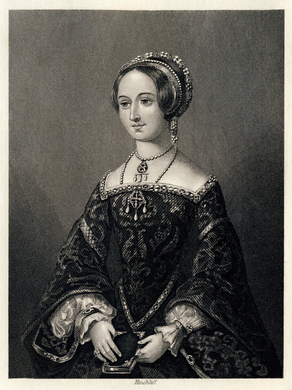 Margarita de Navarra, Reina Consorte de Enrique II de Navarra, 1864 de John James Hinchcliff