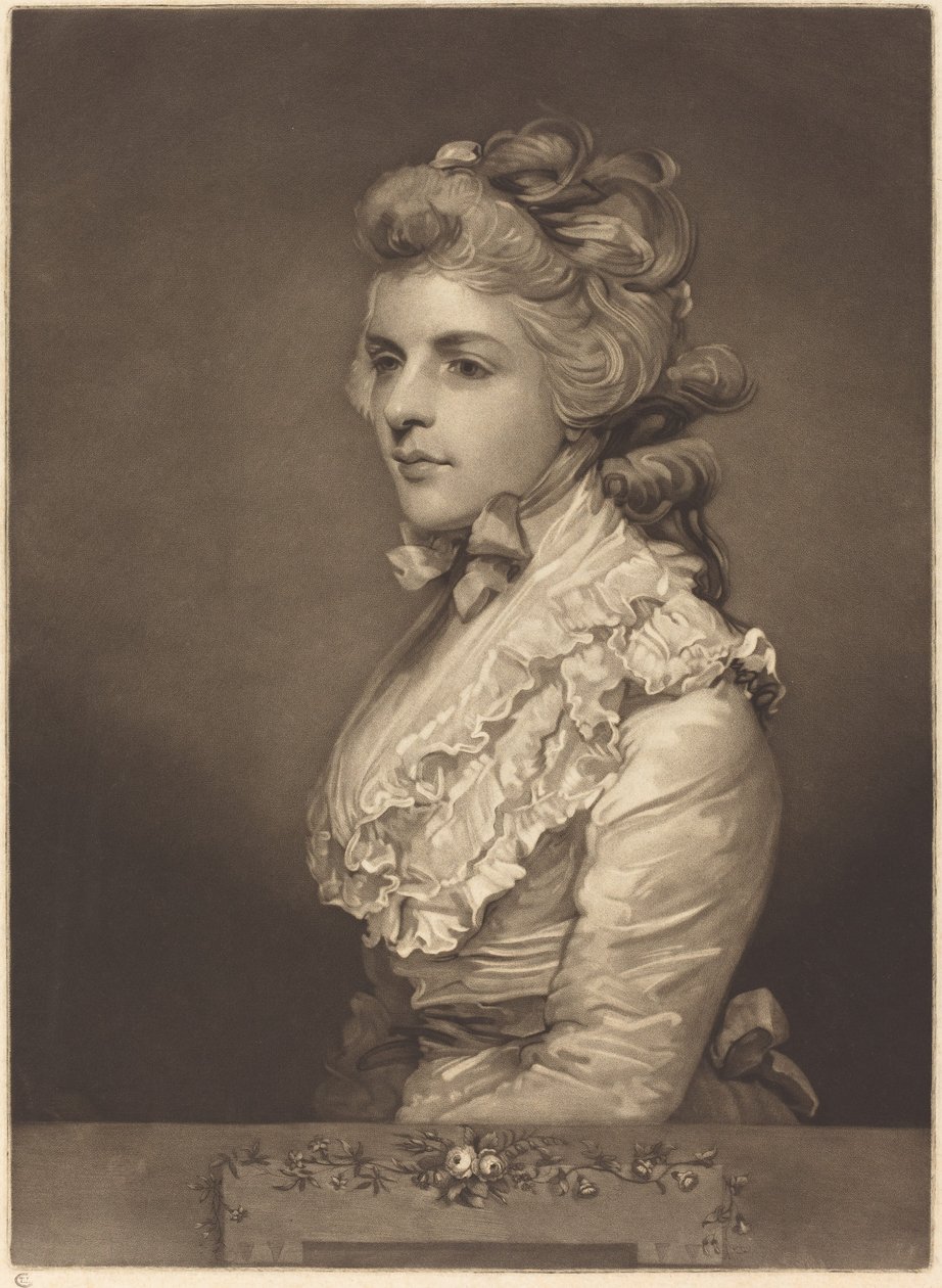 Miss Kemble con un vestido blanco de John Jones after Sir Joshua Reynolds