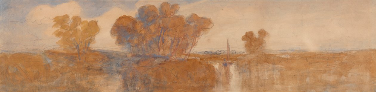 Una vista lejana de Norwich de John Joseph Cotman