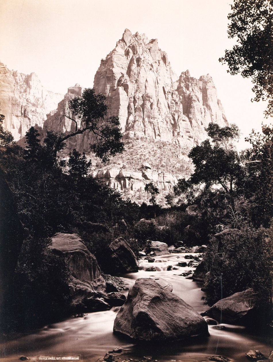 Eagle Crag, Río Virjen, Utah de John K. Hillers