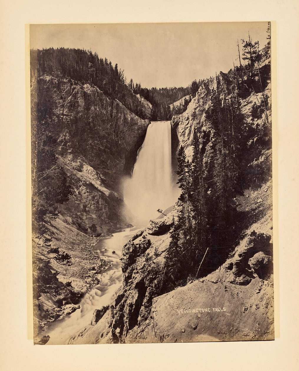 Las cataratas de Yellowstone de John K. Hillers