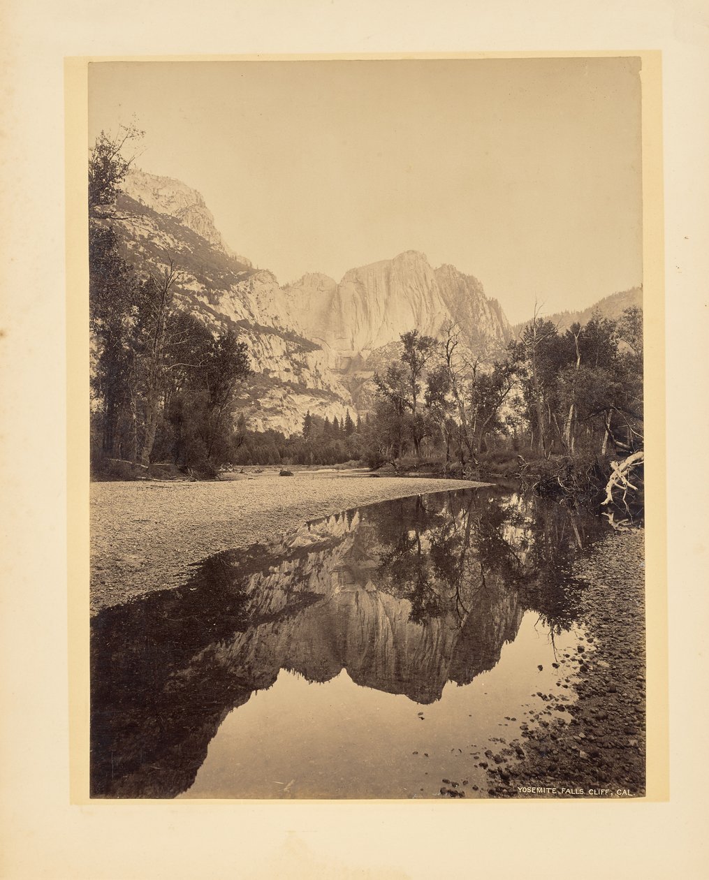 Cascadas de Yosemite, Cliff, California de John K. Hillers