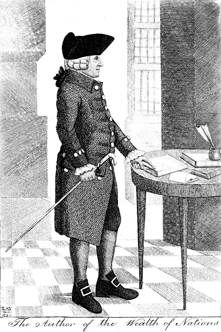Adam Smith 1723-1790, filósofo y economista escocés, 1790 de John Kay