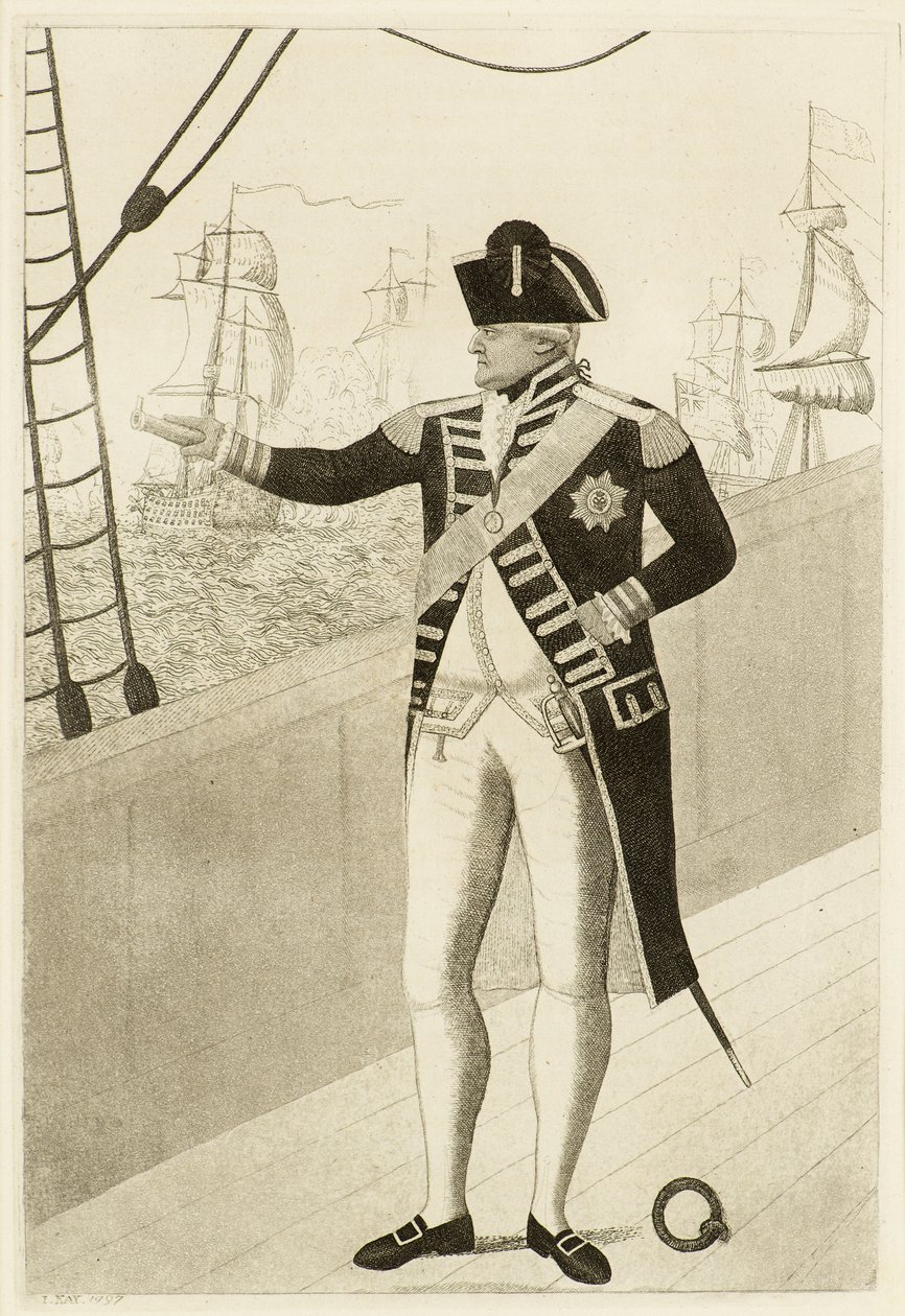 Almirante Duncan en la cubierta de popa de John Kay