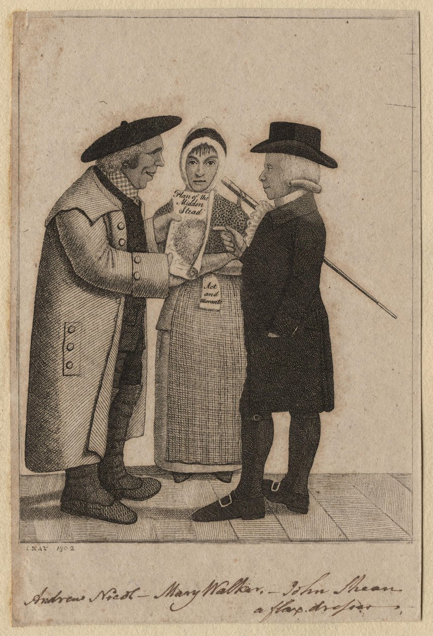 Andrew Nicol; Mary Walker; John Skene por John Kay (2) de John Kay