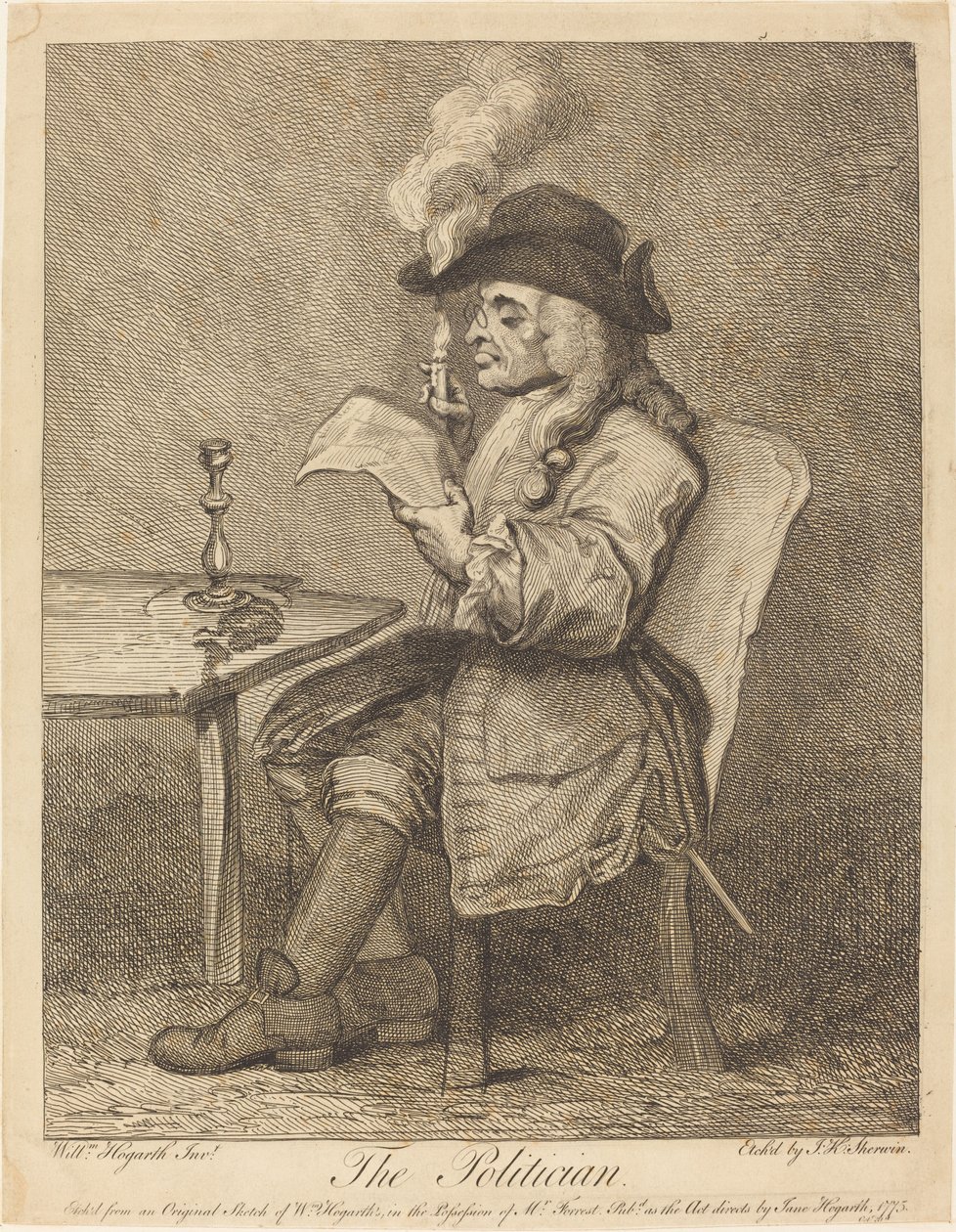 Político de John Keyse Sherwin after William Hogarth