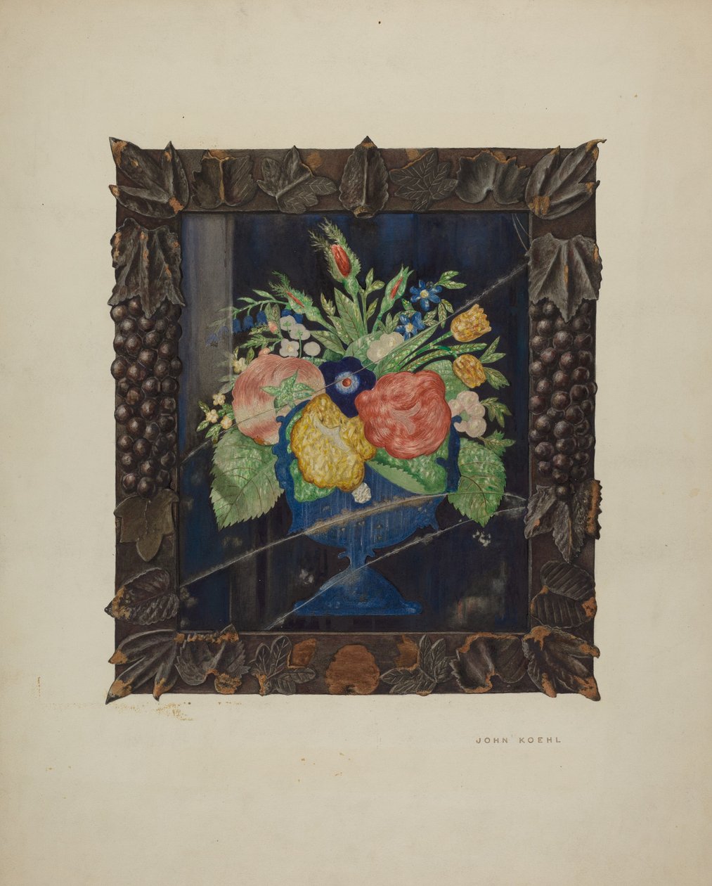 Naturaleza muerta con papel de aluminio y marco, c. 1941 de John Koehl