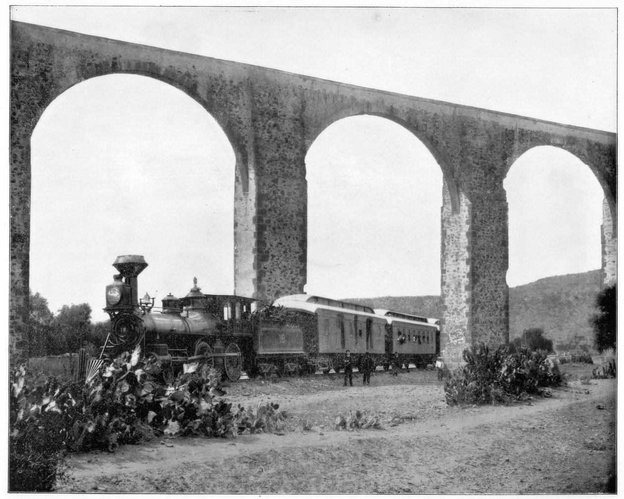 Acueducto cerca de Querétaro, México, finales del siglo XIX de John L. Stoddard