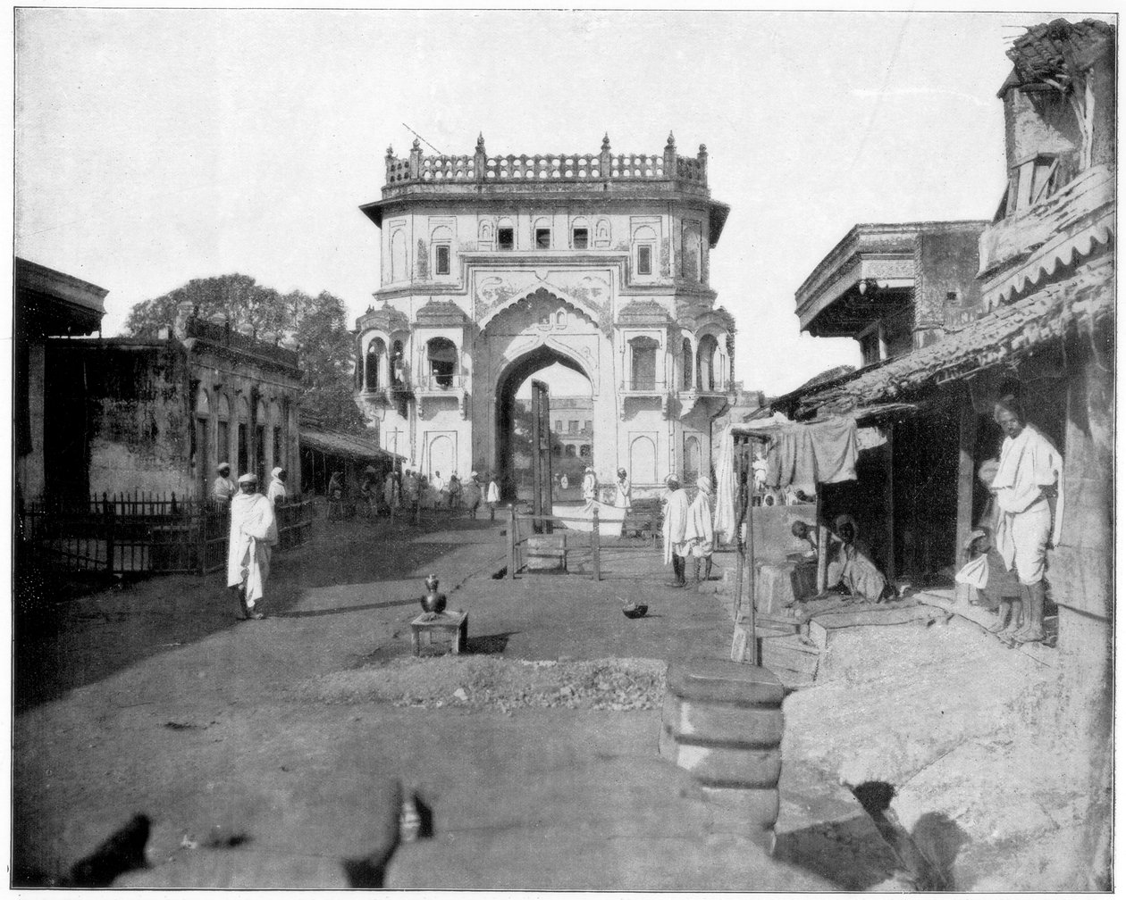 Puerta a Lucknow, India, finales del siglo XIX de John L. Stoddard