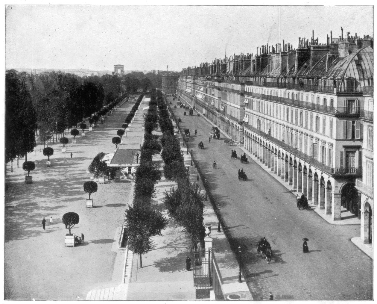 Rue de Rivoli, París, finales del siglo XIX de John L. Stoddard