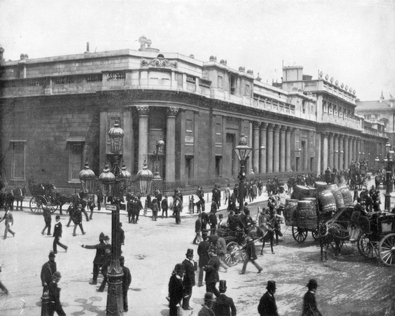 El Banco de Inglaterra, Londres, finales del siglo XIX de John L. Stoddard