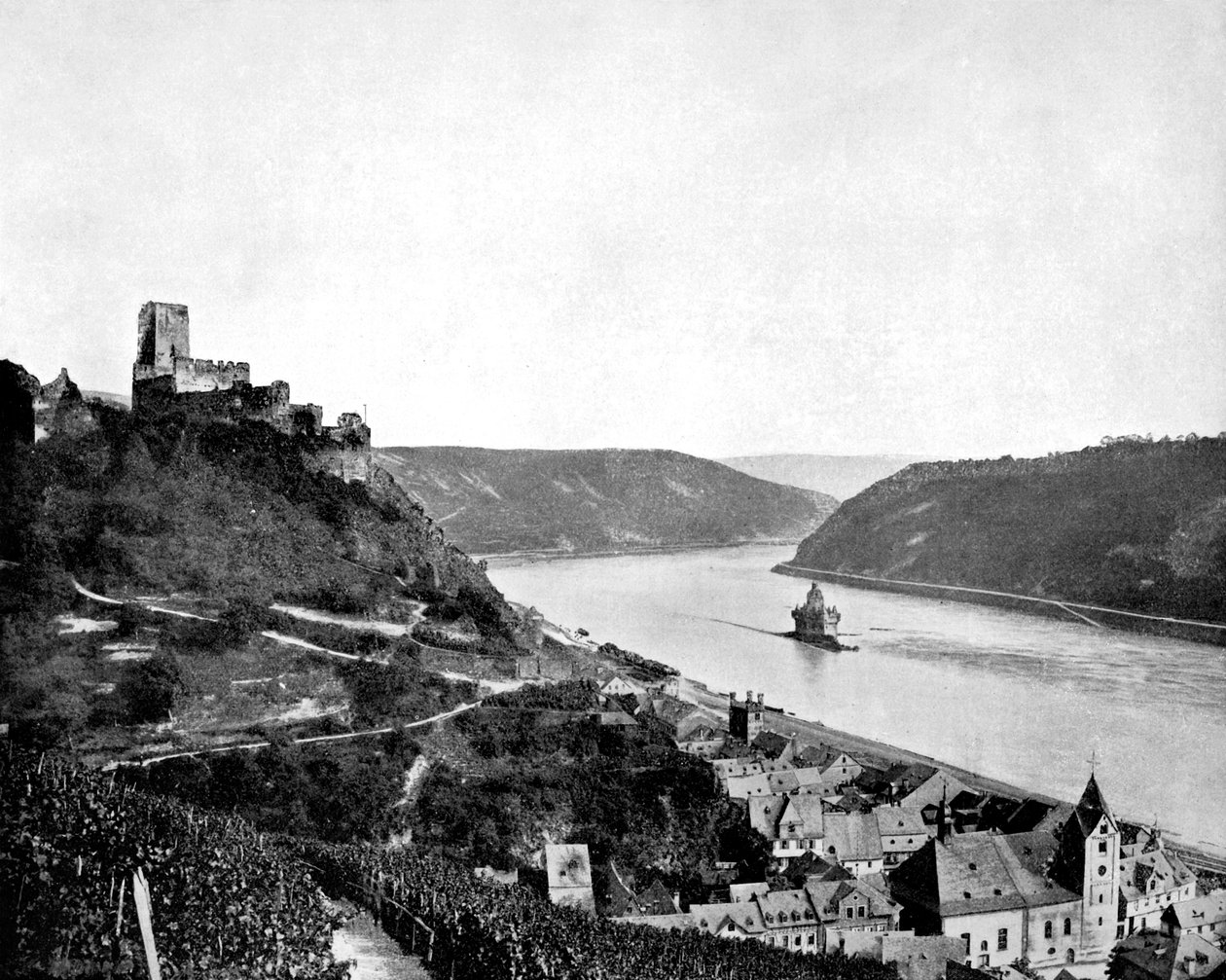 El Rin, Gutenfels y el Pfalz, Alemania, 1893 de John L. Stoddard