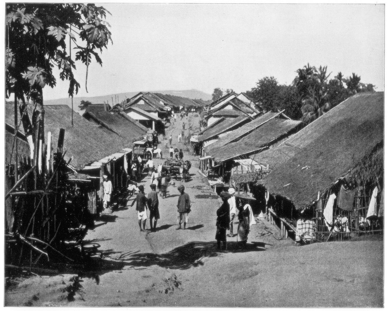 Pueblo cerca de Calcuta, India, finales del siglo XIX de John L. Stoddard