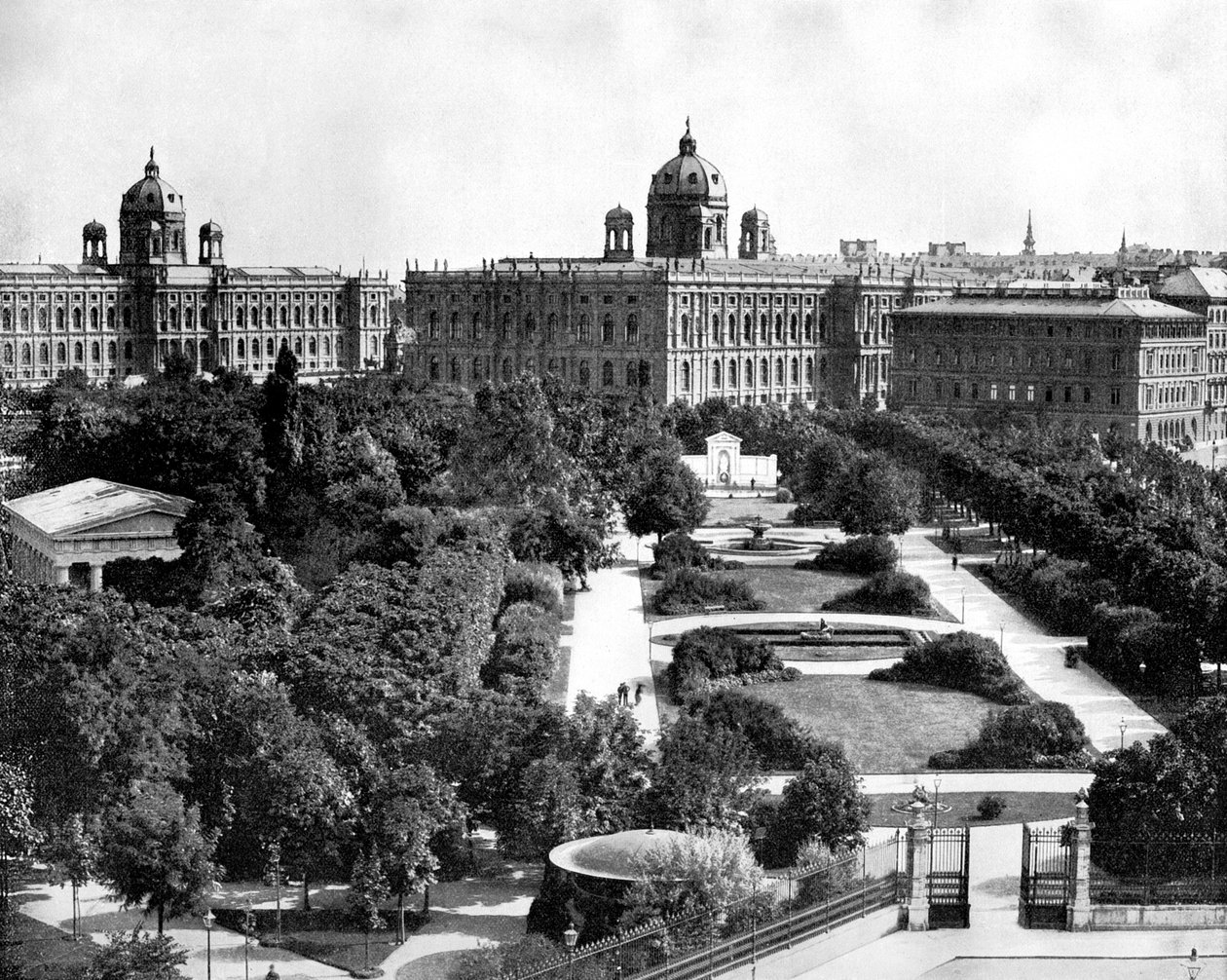 Volksgarten y Theseum, Viena, Austria, 1893 de John L. Stoddard