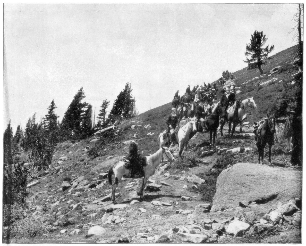 Windy Point, Pikes Peak, Colorado, finales del siglo XIX de John L. Stoddard