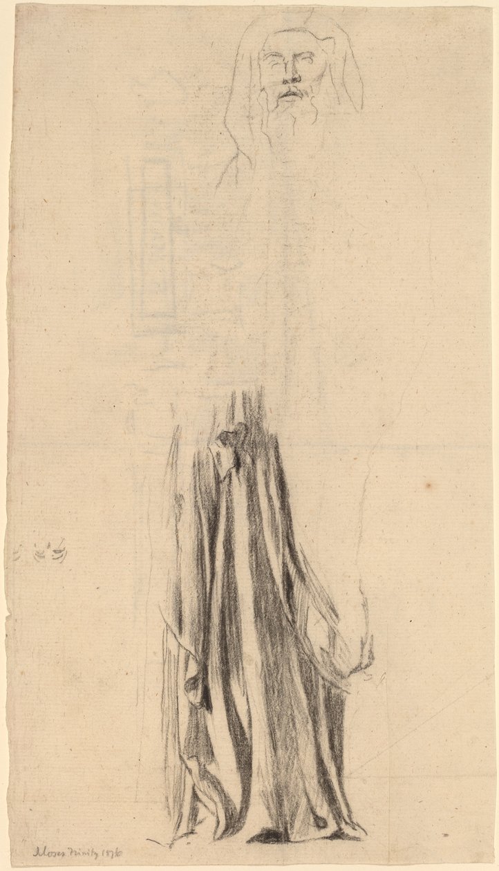 Estudio para Moisés - Iglesia de la Trinidad, Boston de John La Farge