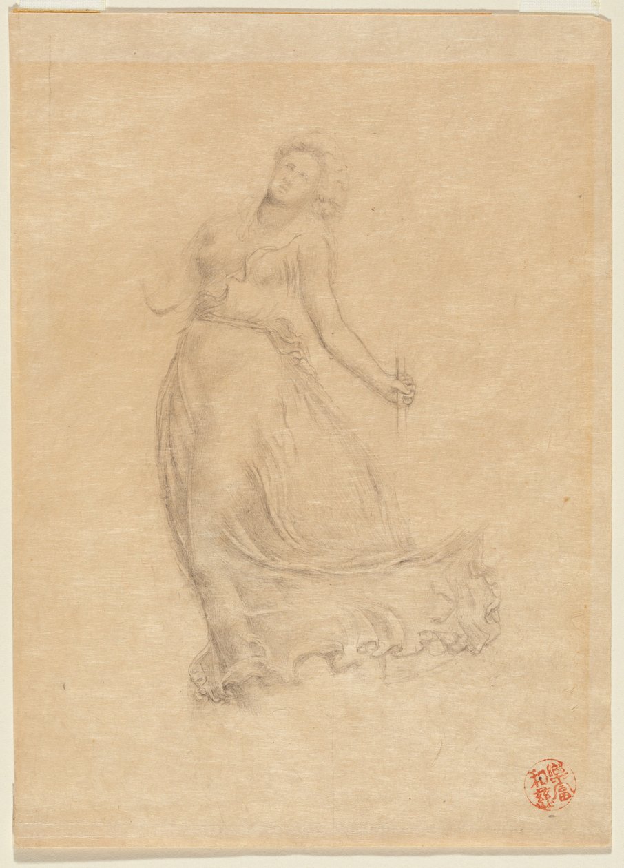 Figura femenina alegórica de John La Farge or Lafarge