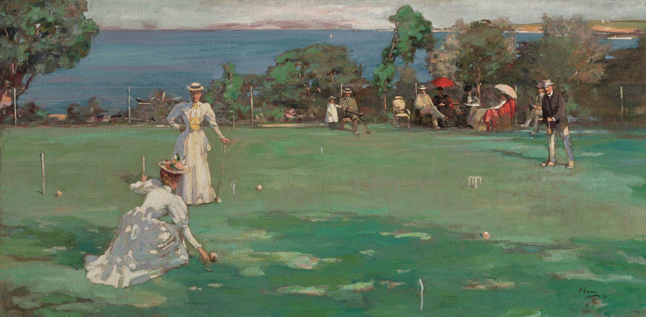 La fiesta del croquet de John Lavery